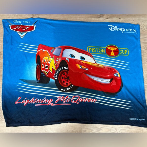 Disney Other - Disney Cars Lightning McQueen Fleece Blanket Piston Cup Kids Blanket